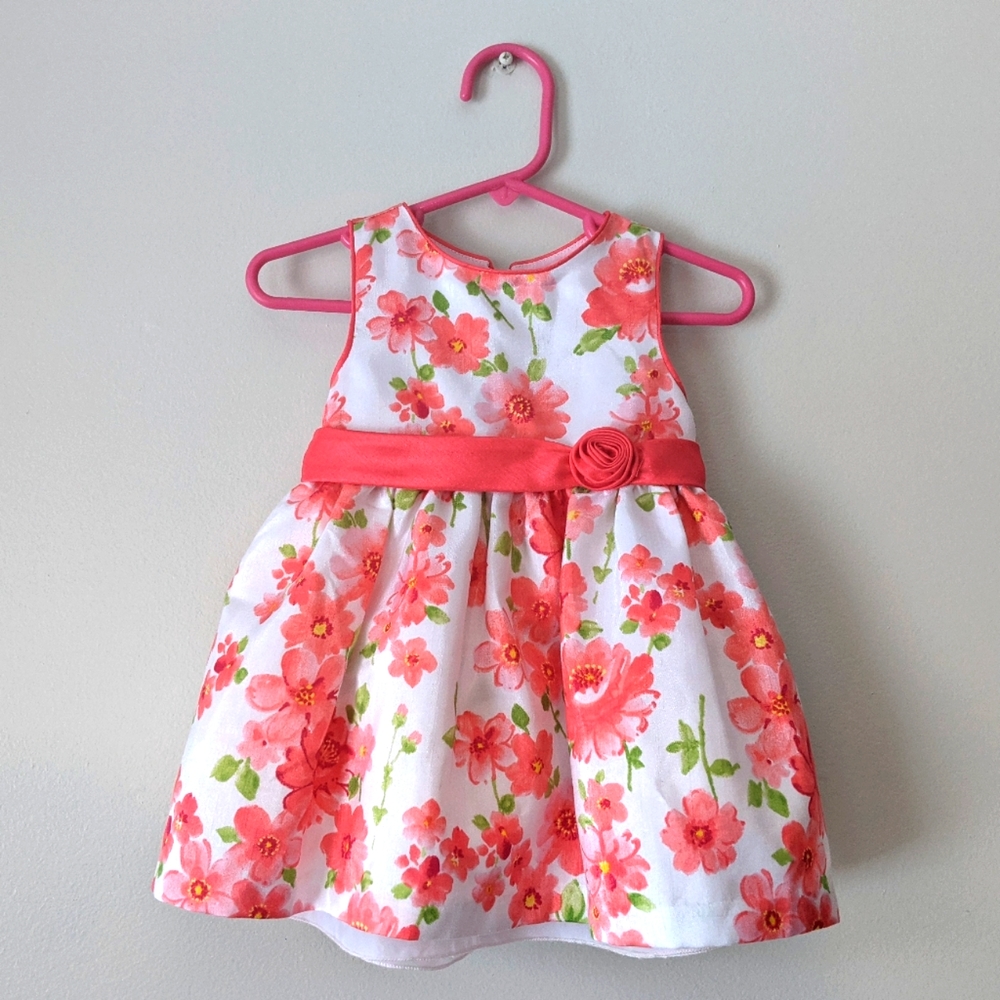 NWOT American Princess Floral Sleeveless Formal Dress Size 12 months